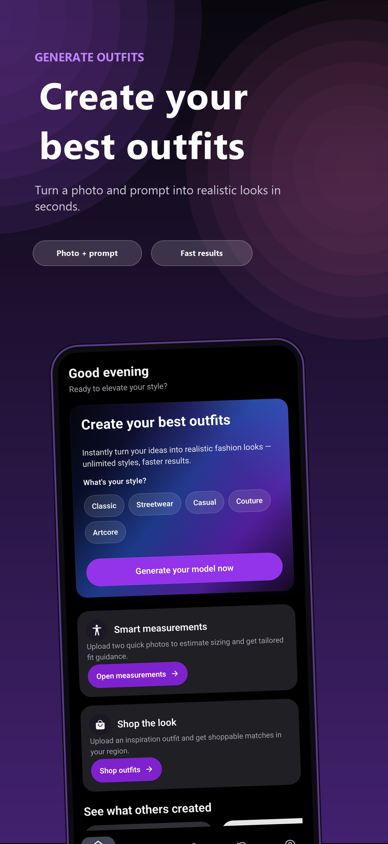 Dressify AI outfit generator in the app